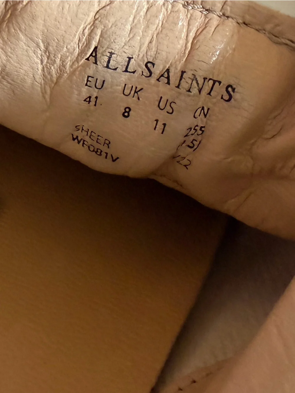 All Saints Sheer Leather Low-Top Sneakers